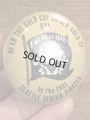 80年代頃のシーフェアパイレーツのビンテージの缶バッジ