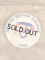 Seattle Seafair Clowns Pinback　シーフェアクラウン　ビンテージ　缶バッジ　缶バッチ　80年代