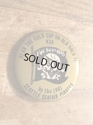 80年代頃のシーフェアパイレーツのビンテージの缶バッジ