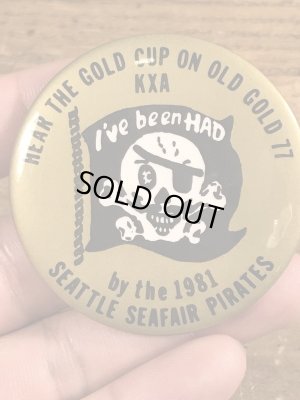 80年代頃のシーフェアパイレーツのビンテージの缶バッジ