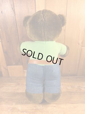 70年代のヴィンテージのスモーキーザベアのプラッシュドール