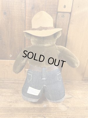 90年代のスモーキーベアのヴィンテージのぬいぐるみ