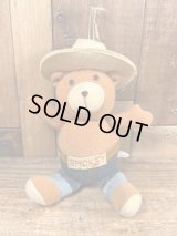 Smokey The Bear Ornament Plush Doll　スモーキーベア　ビンテージ　ぬいぐるみ　プラッシュドール　80年代