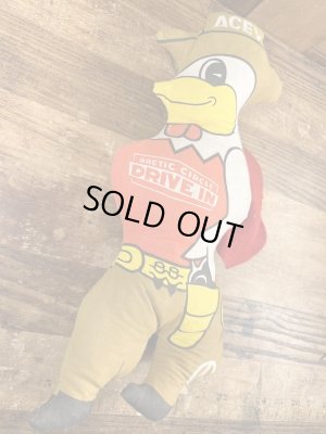 アドバタイジングキャラクターのエーシーバードのビンテージのピロードール