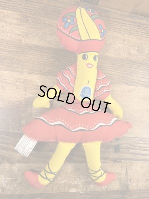 ビンテージのチキータバナナのピロードール