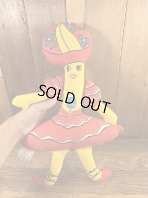 70年代のチキータバナナのヴィンテージのぬいぐるみ