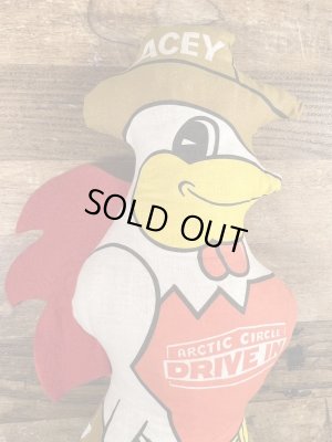 アドバタイジングキャラクターのエーシーバードのビンテージのピロードール