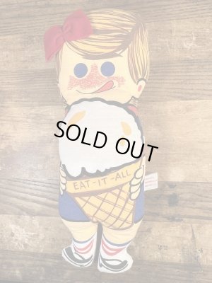 Eat-It-Allの企業キャラクターのビンテージのピロードール