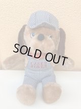 Knickerbocker Casey Jones Hickory Denim Puppy Dog　犬　ビンテージ　ぬいぐるみ　いぬ　70年代