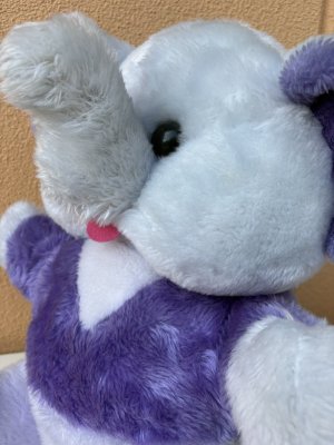 80sビンテージのかわいいゾウのぬいぐるみ