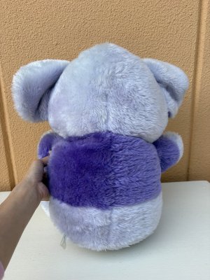 80sビンテージのかわいいゾウのぬいぐるみ