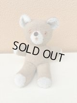  Vintage Beige Teddy Bear  Plush Doll　くま　ビンテージ　ぬいぐるみ　ベージュ　オールド　テディベア　60〜70年代