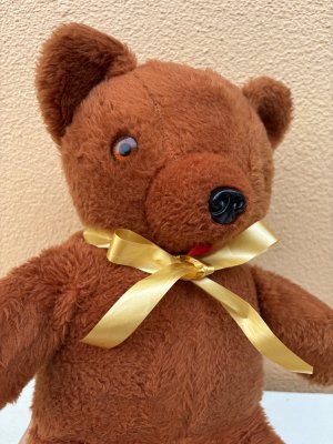 50〜60年代の茶色のクマのぬいぐるみ