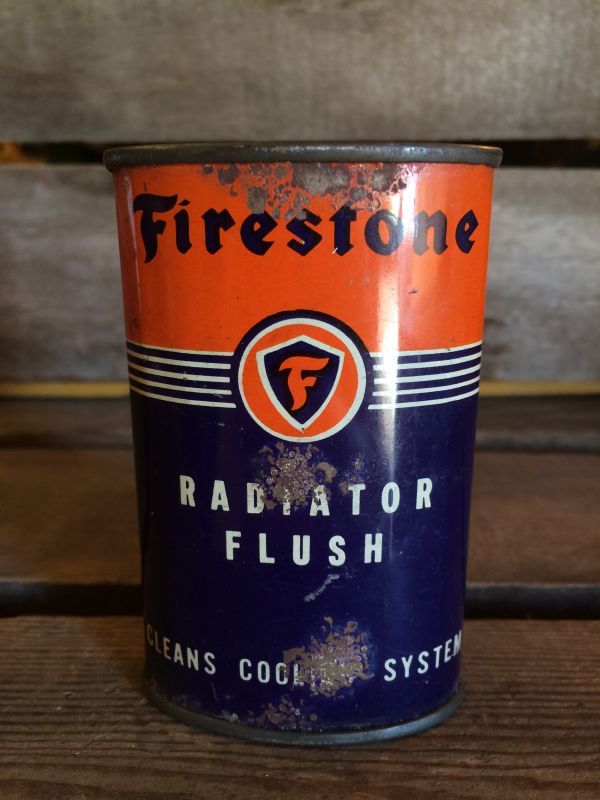 FIRESTONE RADIATOR FLUSH TIN CAN｜Collectible 2(雑貨系その2)Tin Can(ブリキ缶)系