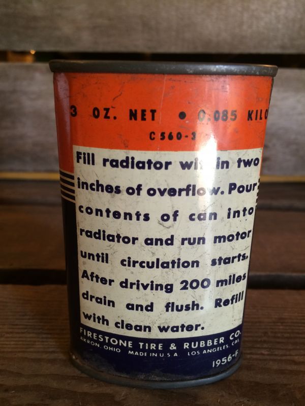FIRESTONE RADIATOR FLUSH TIN CAN｜Collectible 2(雑貨系その2)Tin Can(ブリキ缶)系