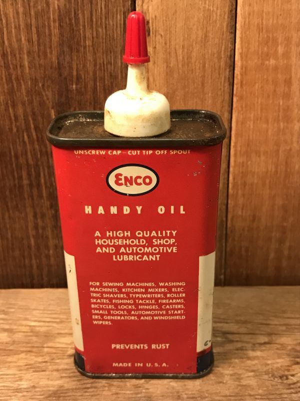 Vintage ENCO ESSO ビンテージ エッソ エンコ オイルドロップ ビンテージ オイル缶 ハンディオイル 50〜60年代 ヴィンテージ STIMPY(Vintage