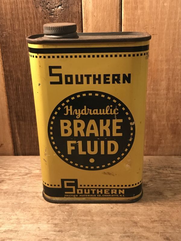 Vintage Brake Fluid Tin Can ビンテージ ブレーキフルード ブリキ缶 企業 アドバタイジング 40年代 ヴィンテージ