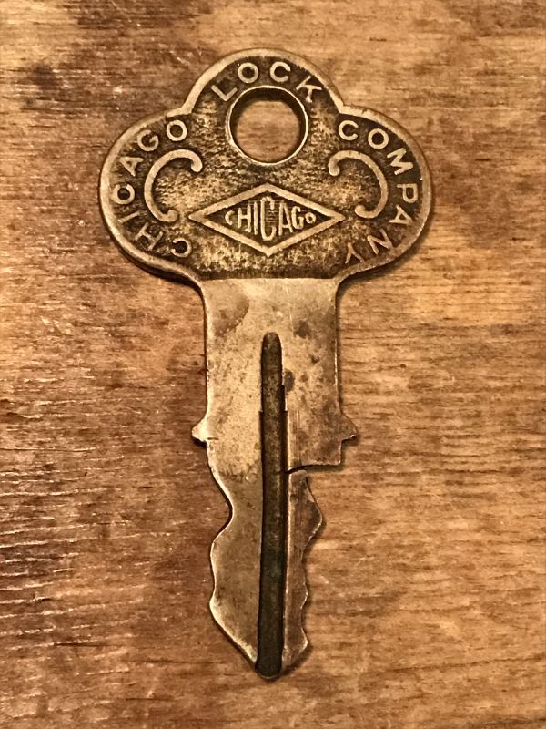 Chicago Lock Company Key ビンテージ キー 鍵 カギ 30年代 ヴィンテージ vintage STIMPY