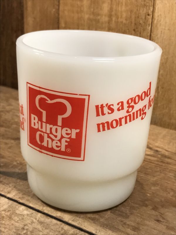 Fire King Burger Chef Stacking Mug バーガーシェフ ビンテージ ファイヤーキング マグカップ アドマグ 70