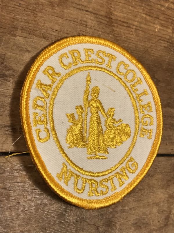 Cedar Crest College Nursing Patch カレッジ ビンテージ ワッペン パッチ 〜70年代 STIMPY