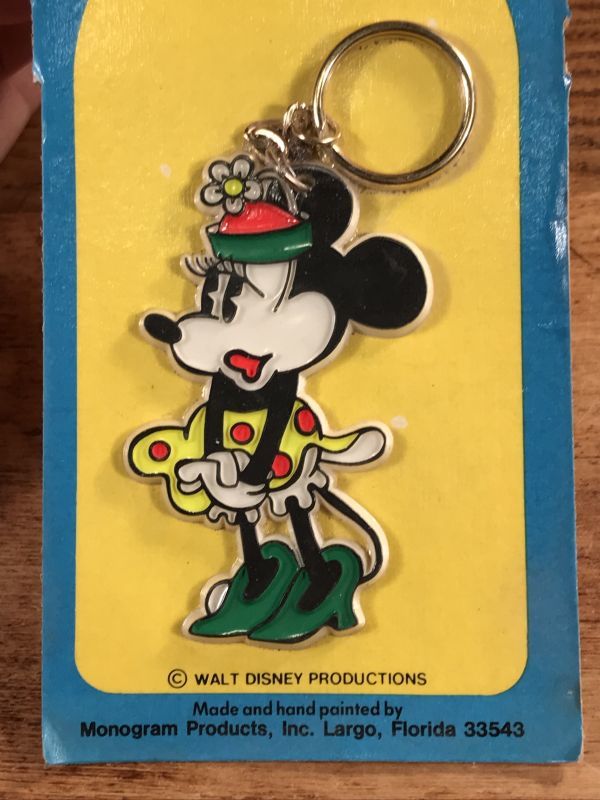 Monogram Disney Minnie Mouse Key Chain ミニーマウス ビンテージ キーホルダー ディズニー 70年代