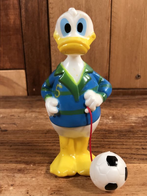 Disney Donald Duck “Football” WindUp Toy ドナルドダック ビンテージ ワインドアップトイ ゼンマイ人形 70年代 STIMPY(Vintage