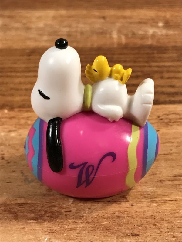 Peanuts Snoopy & Woodstock “Happy Easter” PVC Figure スヌーピー ビンテージ PVC