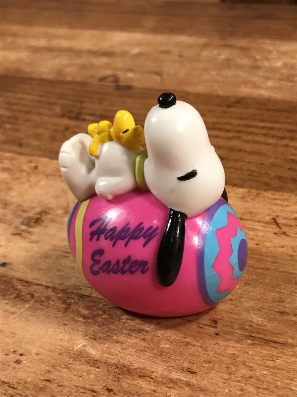 Peanuts Snoopy & Woodstock “Happy Easter” PVC Figure スヌーピー ビンテージ PVC
