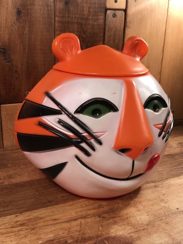 Kellogg “Tony the Tiger” Plastic Cookie Jar　トニーザタイガー　ビンテージ　クッキージャー　ケロッグ　60年代