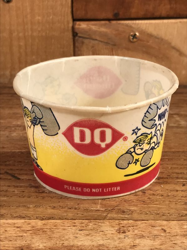 Dairy Queen Dennis the Menace Ice Cream Cup わんぱくデニス ビンテージ アイスクリームカップ