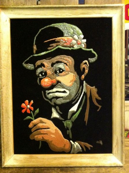 画像1: Clown Picture Wall Tapestry (1)