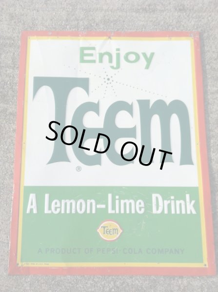 画像1: Vintage　LEMON-LIME DRINK”TEEM”  Signboard (1)