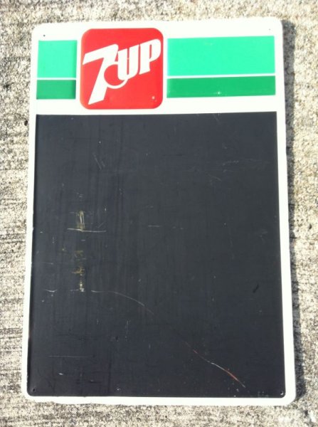 画像1: Vintage　７ｕｐ　Chalkboard  Signboard (1)