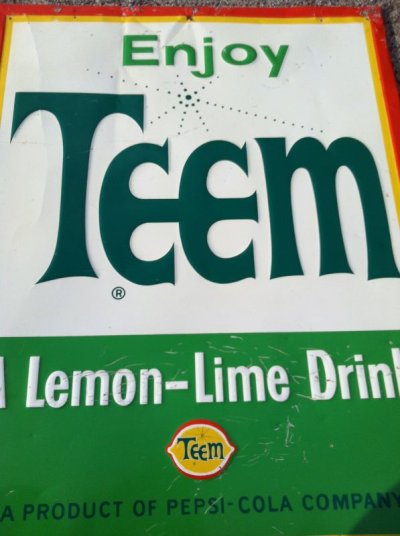 画像1: Vintage　LEMON-LIME DRINK”TEEM”  Signboard