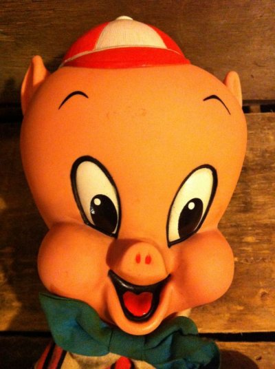 画像2: Mattel Porky Pig Talking Hand Puppet　ビンテージ ルーニーテューンズ ワーナー カートゥーン ポーキーピッグ マテル トーキング パペット ドール トイ toy おもちゃ ヴィンテージ 60年代 
