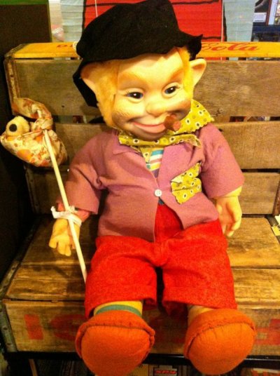 画像1: Rubber Face Hobo Doll　ビンテージ　ピエロ　クラウン　ホーボー　ラバーフェイス　ドール　60年代　トイ　toy　おもちゃ　ヴィンテージ　vintage
