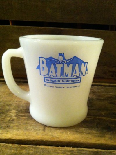 画像1: Fire King Batman D handle Mug 