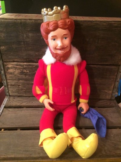 画像1: THE MAGICAL BURGER KING DOLL　ビンテージ　バーガーキング　ドール　王様　ファーストフード　アドバタイジング　企業キャラクター　企業物　トイ　toy　おもちゃ　ヴィンテージ　80年代　vintage
