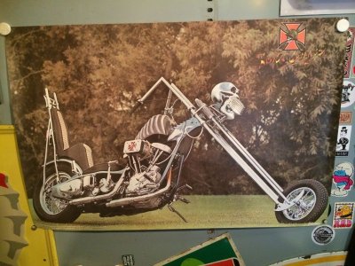 画像1: DEVIL'S CARRIAGE SKULL CHOPPER POSTER