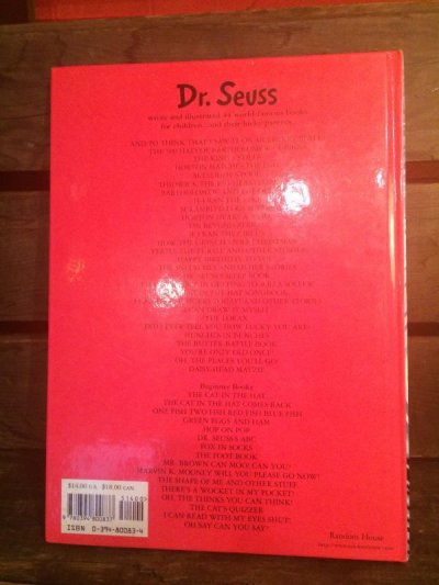 画像1: Dr Seuss Picture Book  ビンテージ ドクタースース キャットインザハット 絵本 ブック アメリカ雑貨 ヴィンテージ 80年代