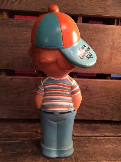 画像1: Gerber Kid Boy Squeeze Toy  ビンテージ ガーバー ボーイ ドール フィギュア スクイーズ アドバタイジング 企業キャラクター 企業物 トイ toy おもちゃ ヴィンテージ 80年代