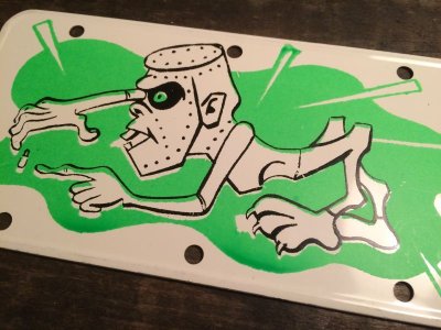 画像1: Monster Bicycle Plate