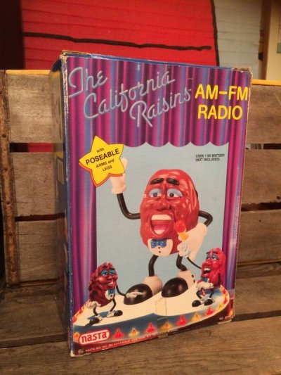 画像2: California Raisins Radio　ビンテージ　カリフォルニアレーズン　ラジオ　フィギュア　アドバタイジング　企業キャラクター　企業物　トイ　toy　おもちゃ　ヴィンテージ　80年代　vintage