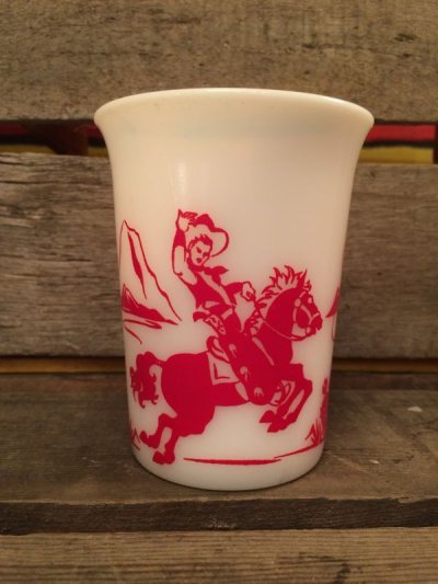 画像2: Hazel Atlas Cowboy Milk Glass