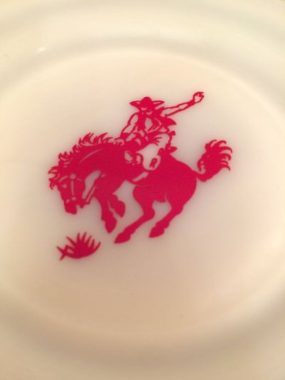 画像2: Hazel Atlas Cowboy Dinner Plate