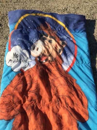 画像1: ALF Sleeping Bag　ビンテージ アルフ 寝袋 シーツ スリーピングバッグ アメリカ雑貨 ヴィンテージ 80年代