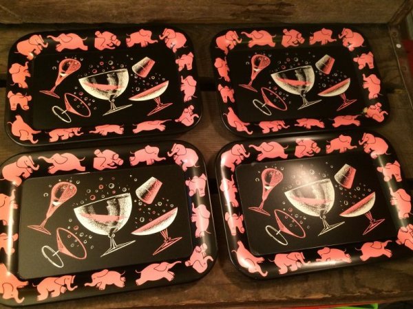 画像1: Pink Elephant Trays (1)