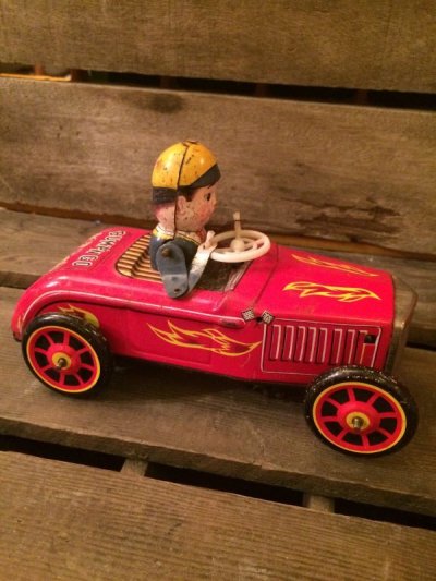 画像1: BUMP'N GO HOT ROD Tin Car