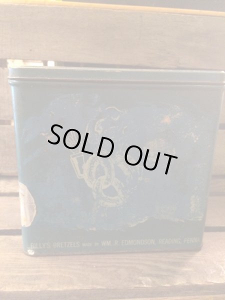 プレッツェルの企業物のビンテージ缶