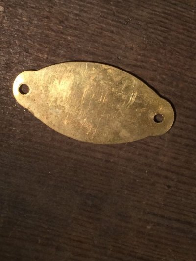 画像2: Brass Dog Metal Tag